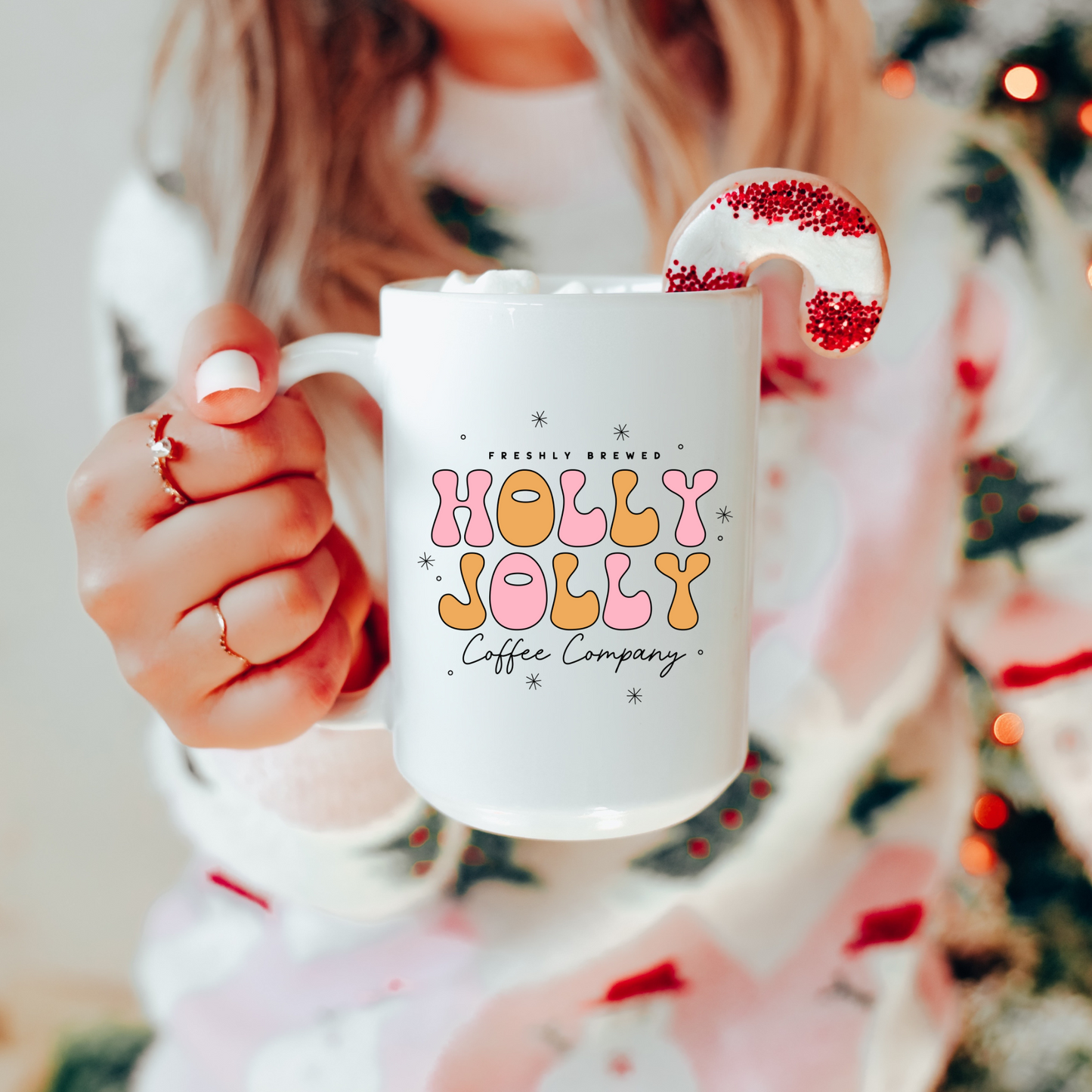 Holly Jolly Coffee Company Ceramic 15oz Mug