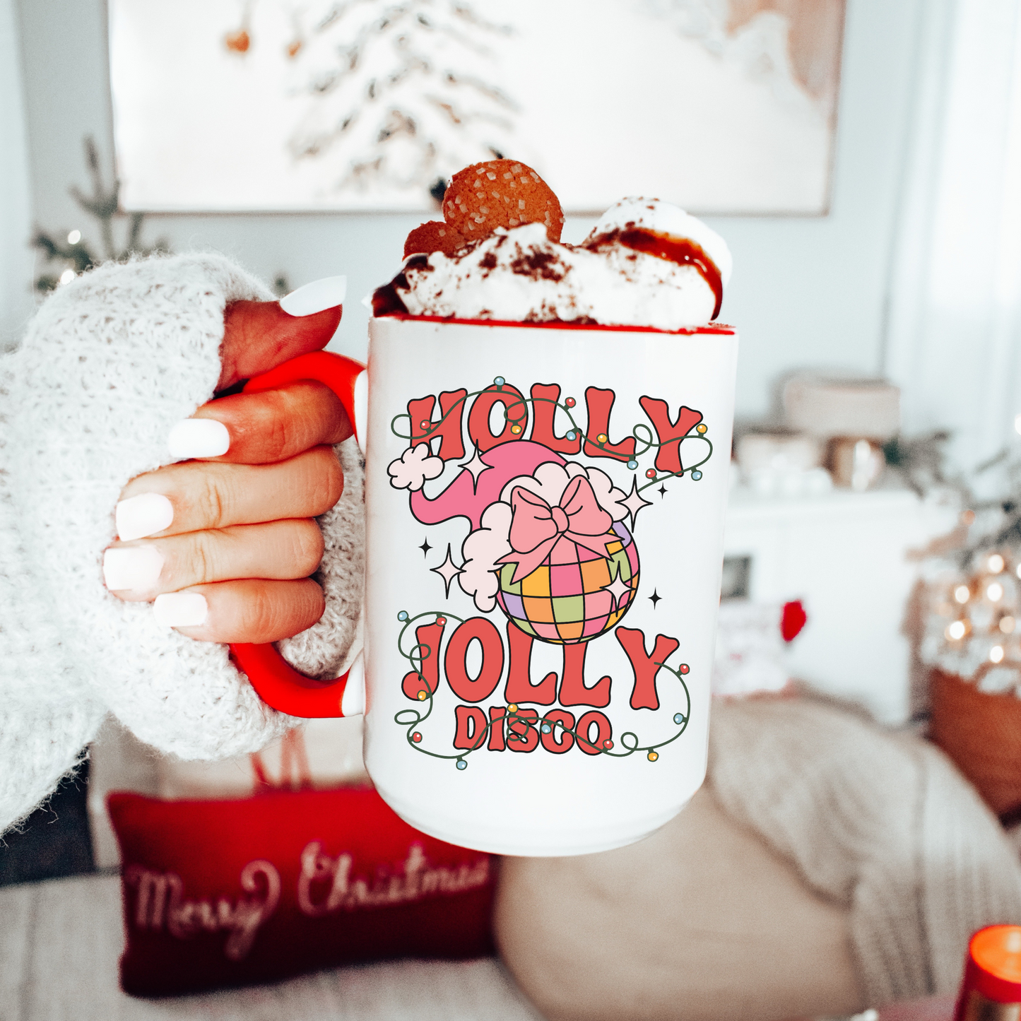Holly Jolly Disco Ceramic 15oz Mug