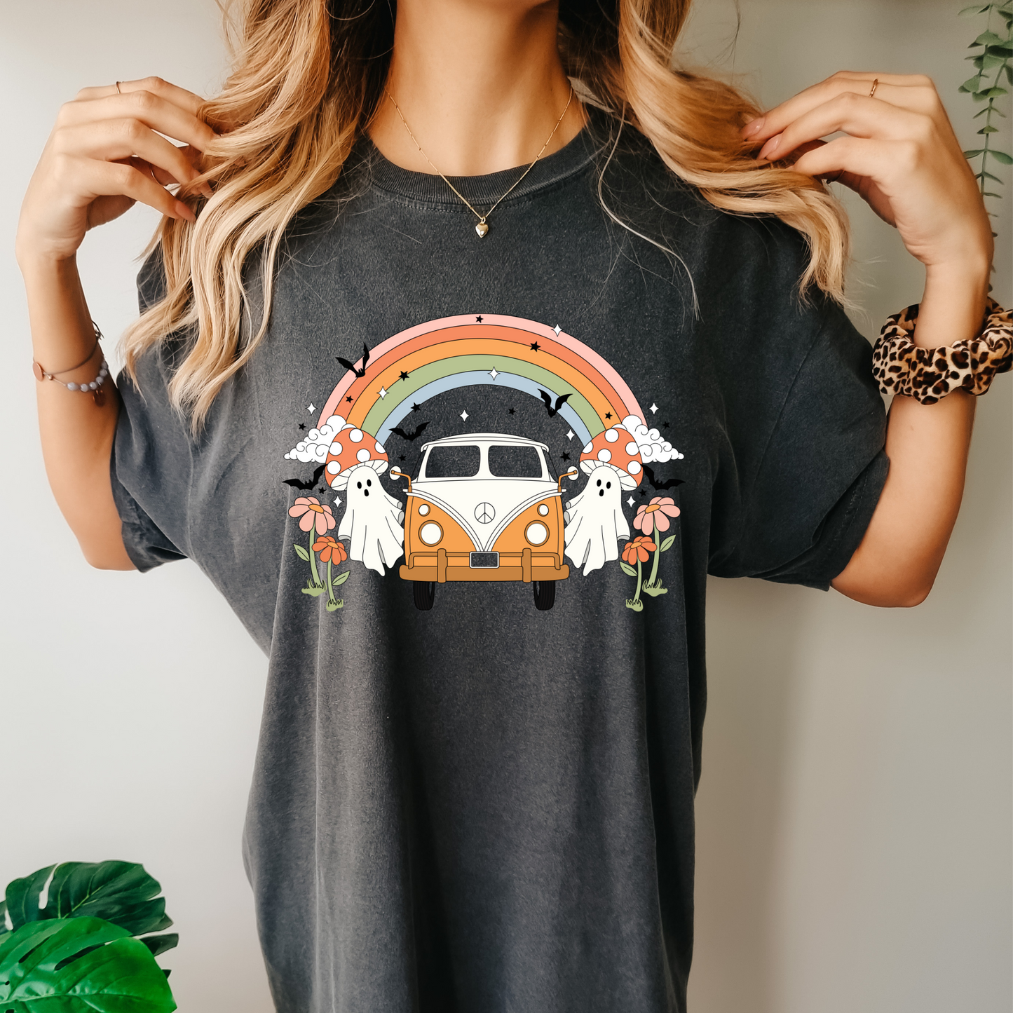 Hippie Van and Ghosties Tee (Comfort Colours)