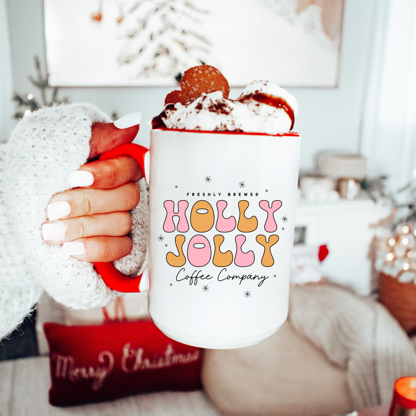 Holly Jolly Coffee Company Ceramic 15oz Mug