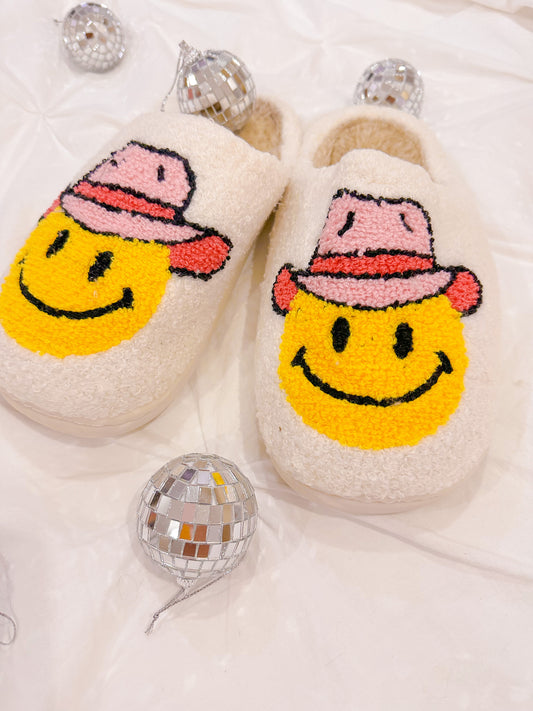 Cowgirl Happy Slippers