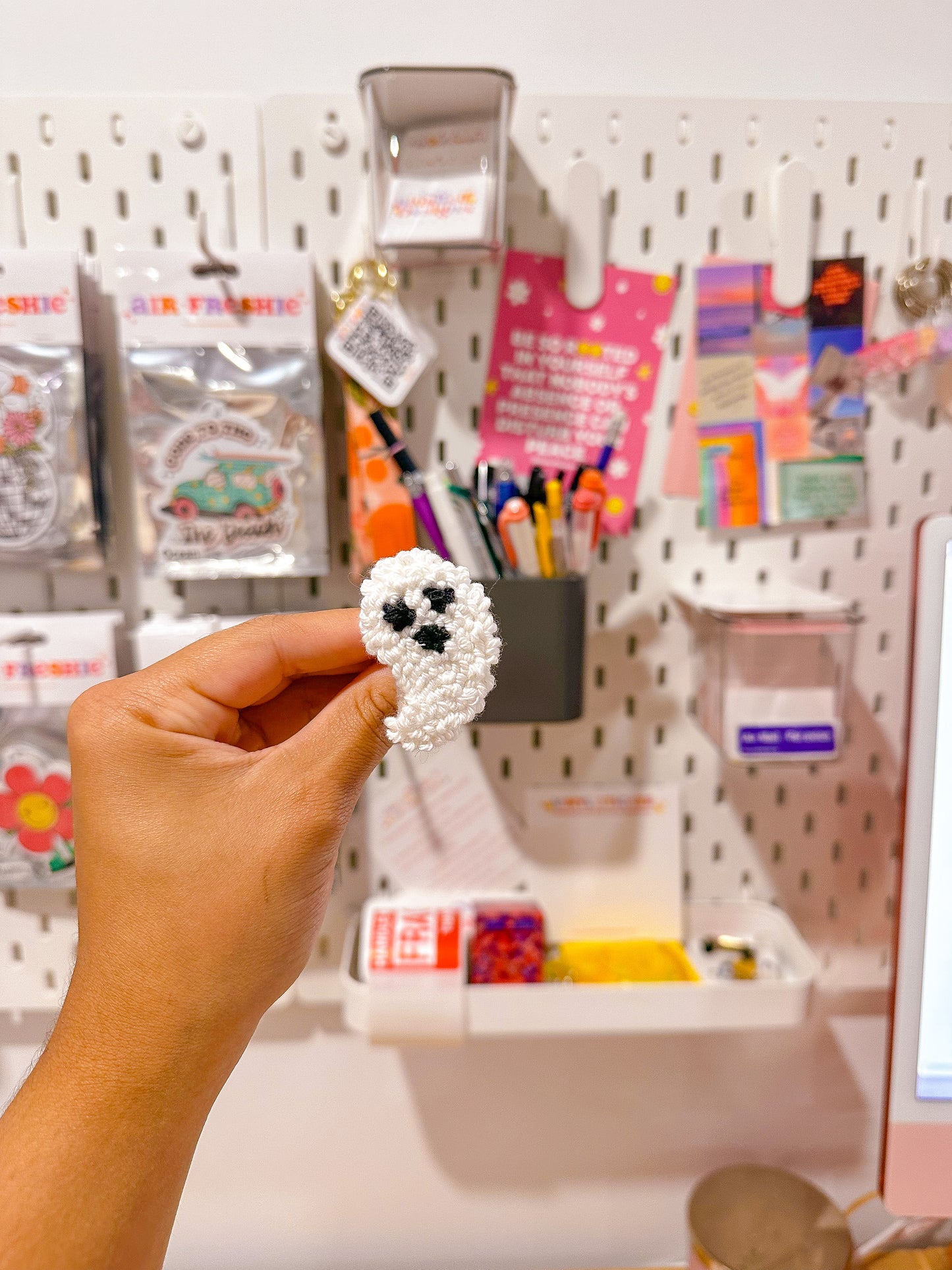 Halloween Punch Needle Car Air Vent Clips