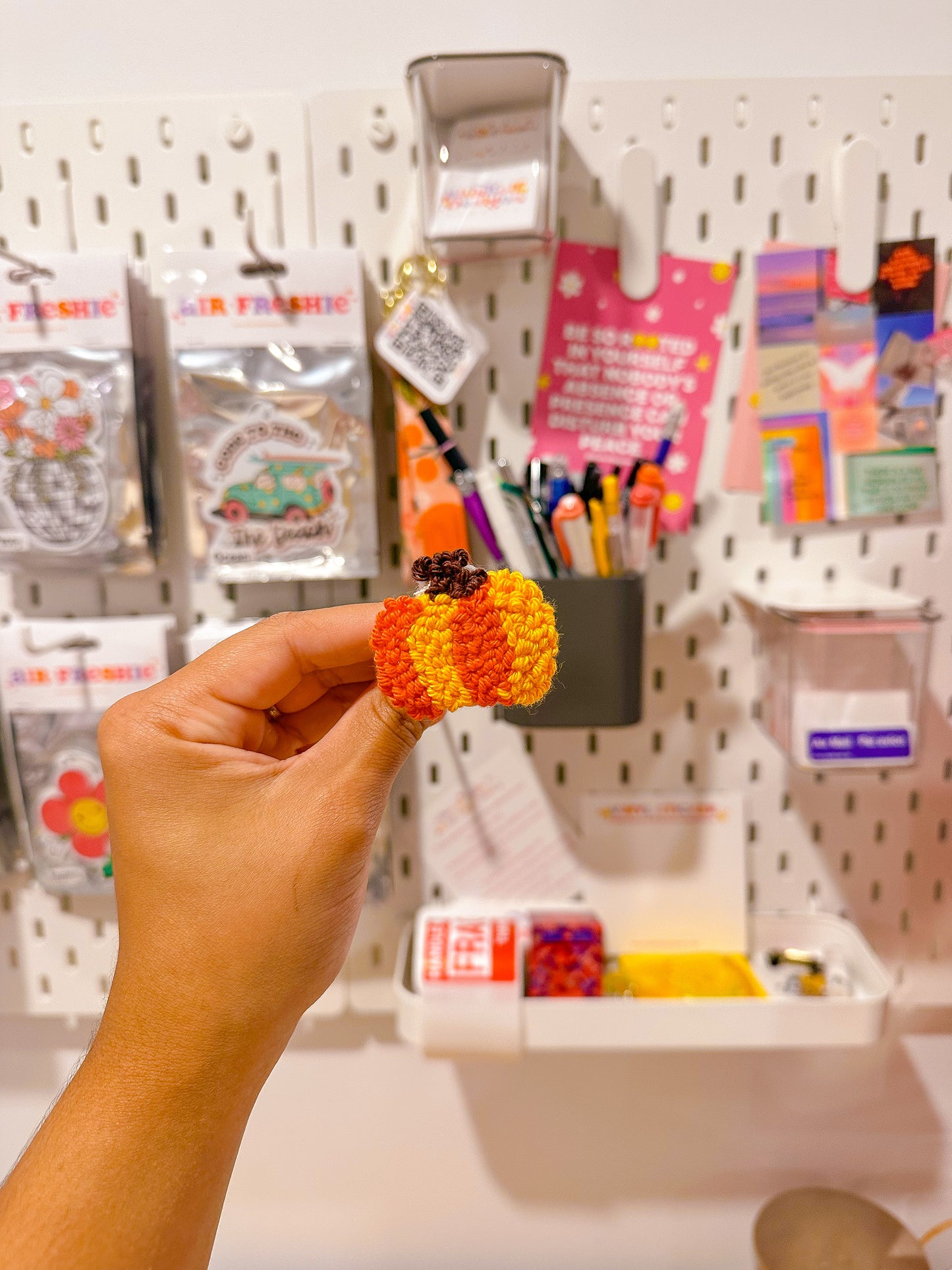 Halloween Punch Needle Car Air Vent Clips