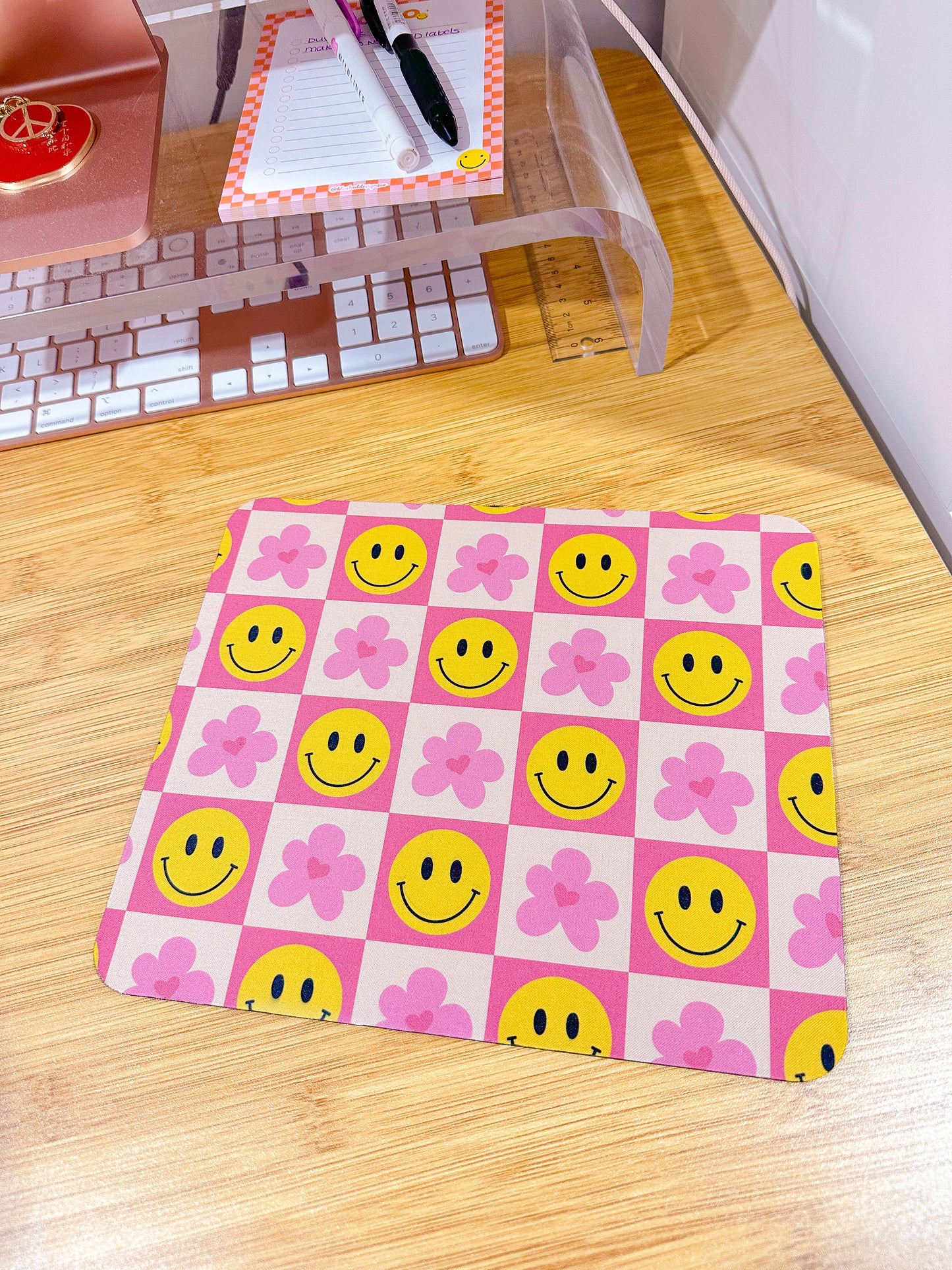 Happy Checker Mousepad