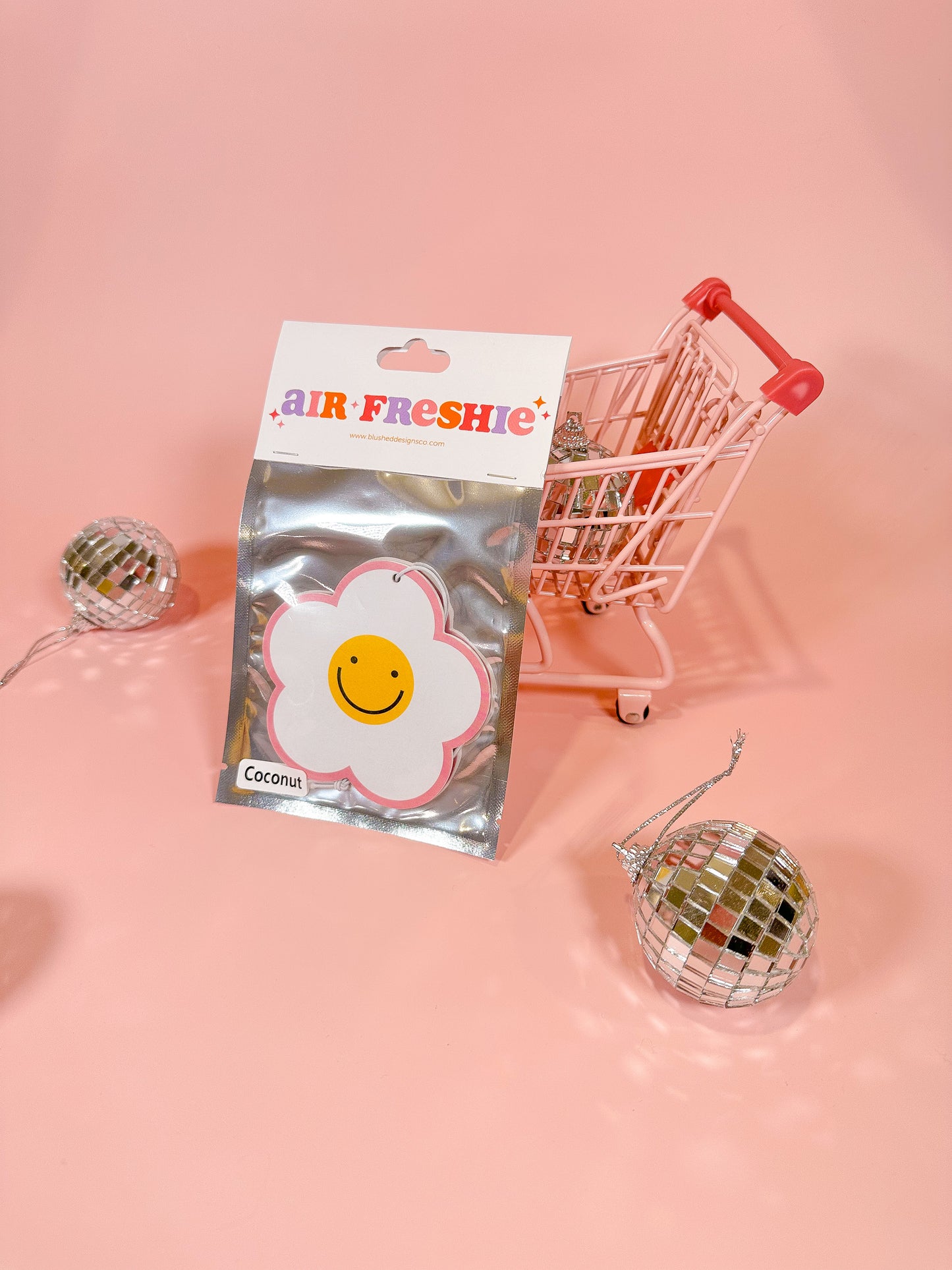 Pink Daisy Air Freshener (Coconut Scent)