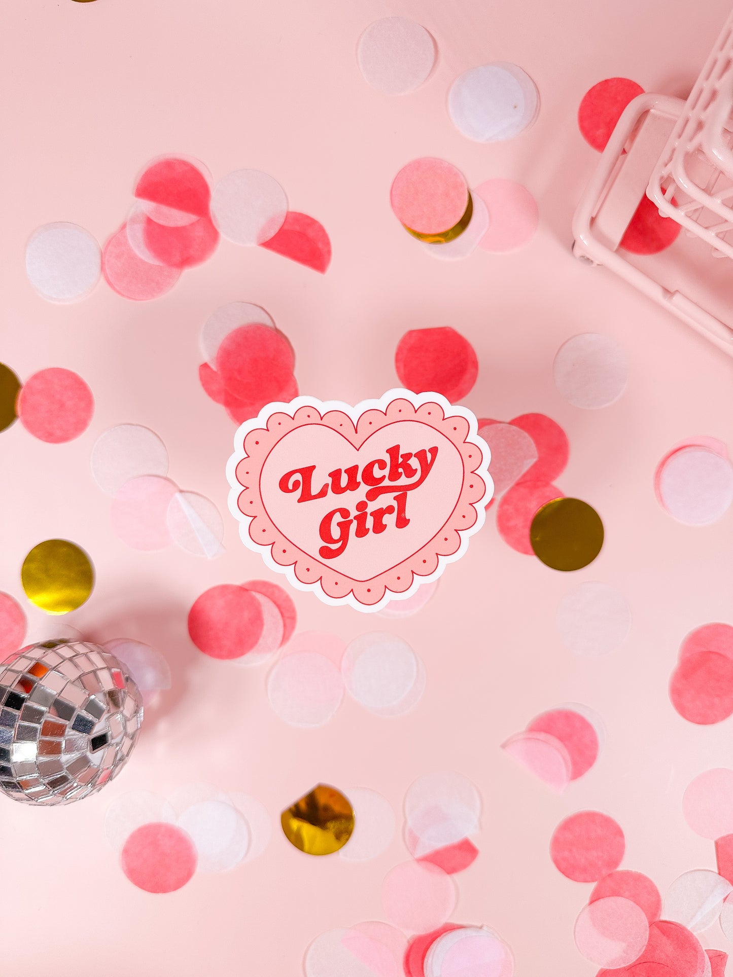 Lucky Girl Vinyl Sticker