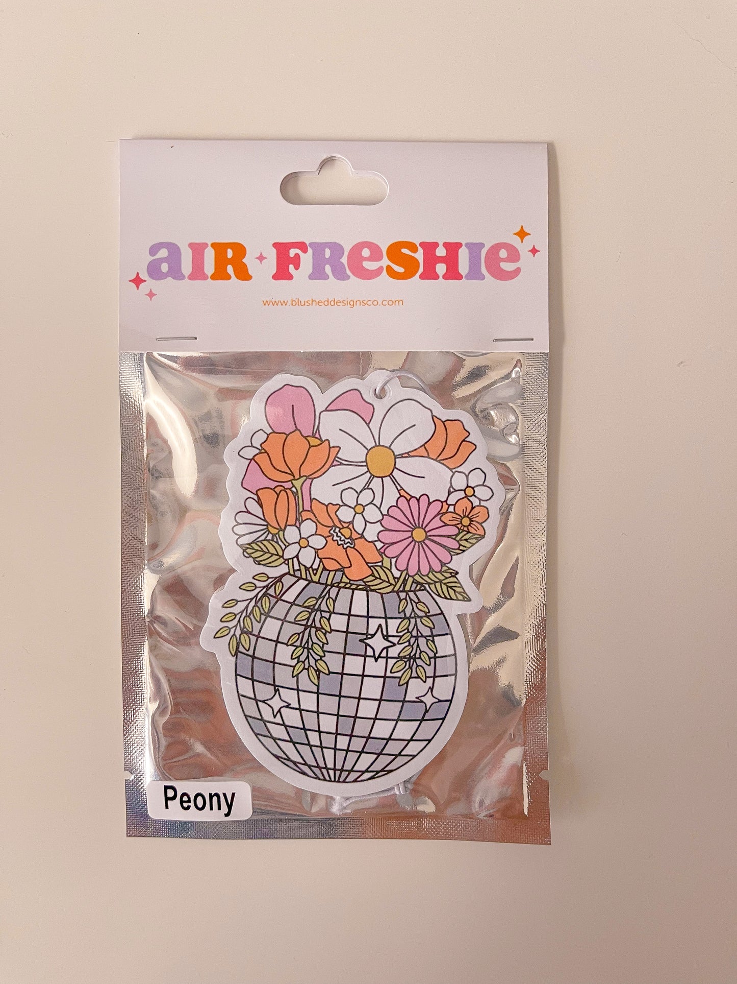 Disco Planter Air Freshener (Peony Scent)