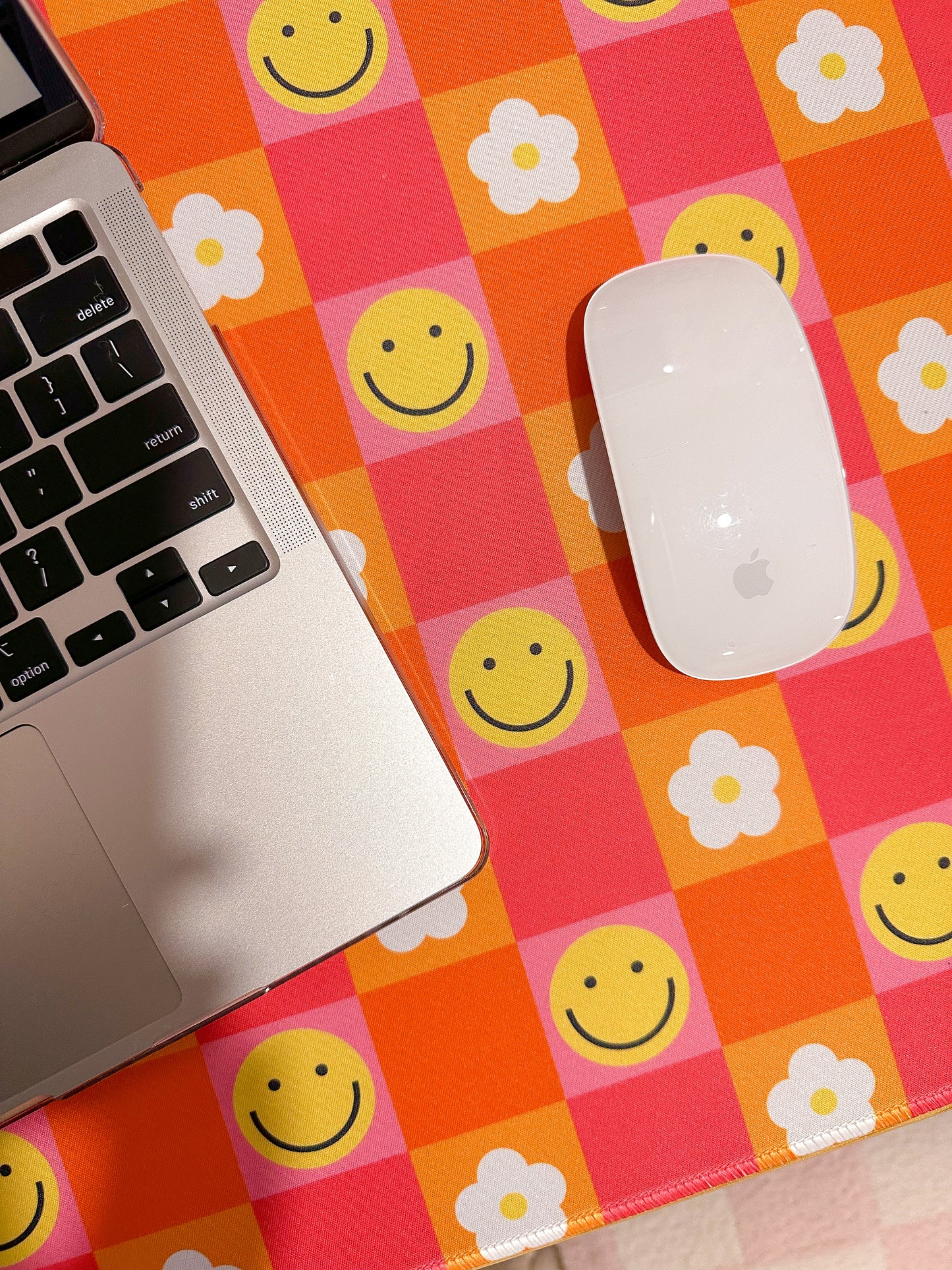 Happy Checker Desk Pad