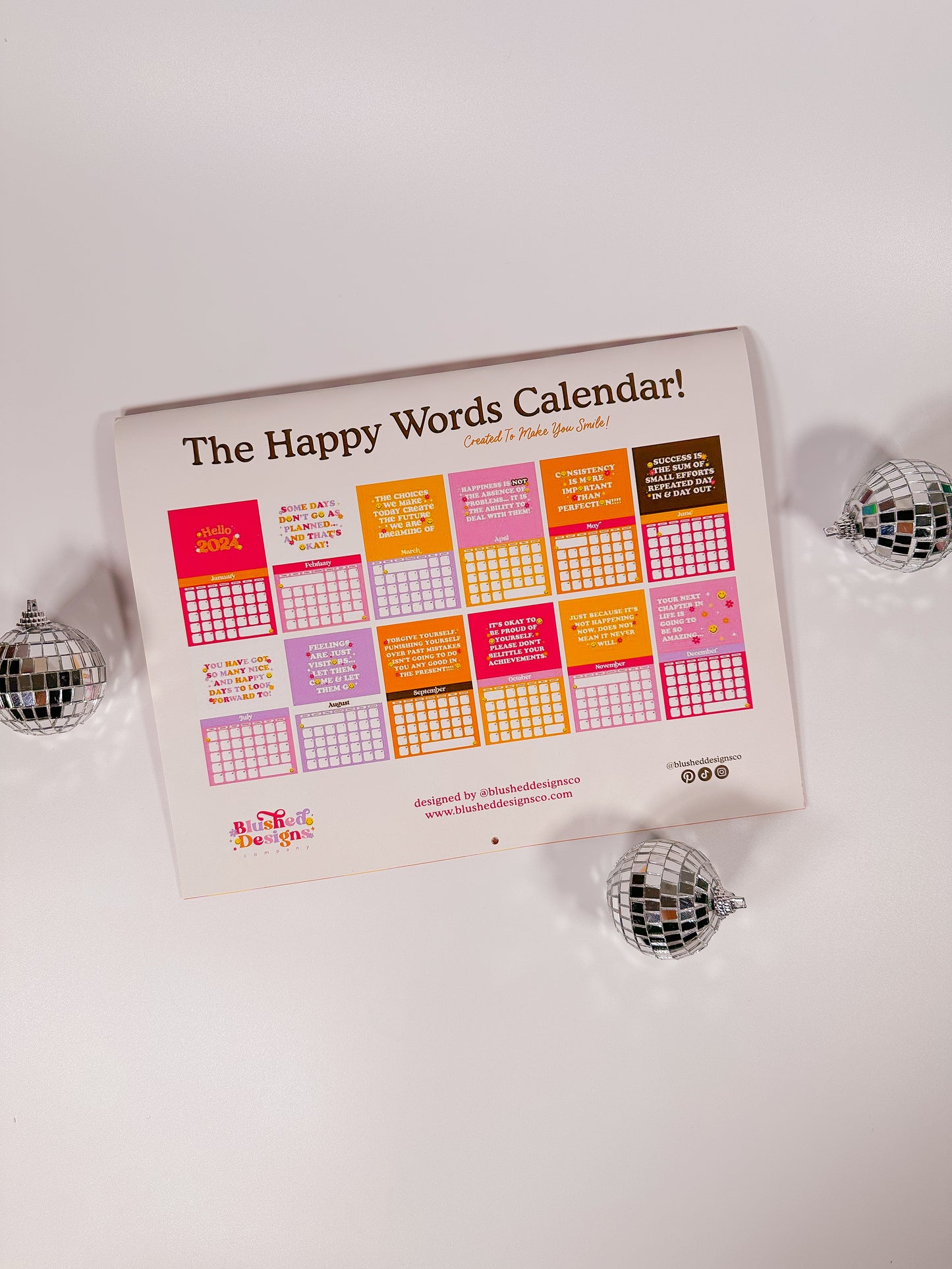 The 2024 Happy Words Wall Calendar