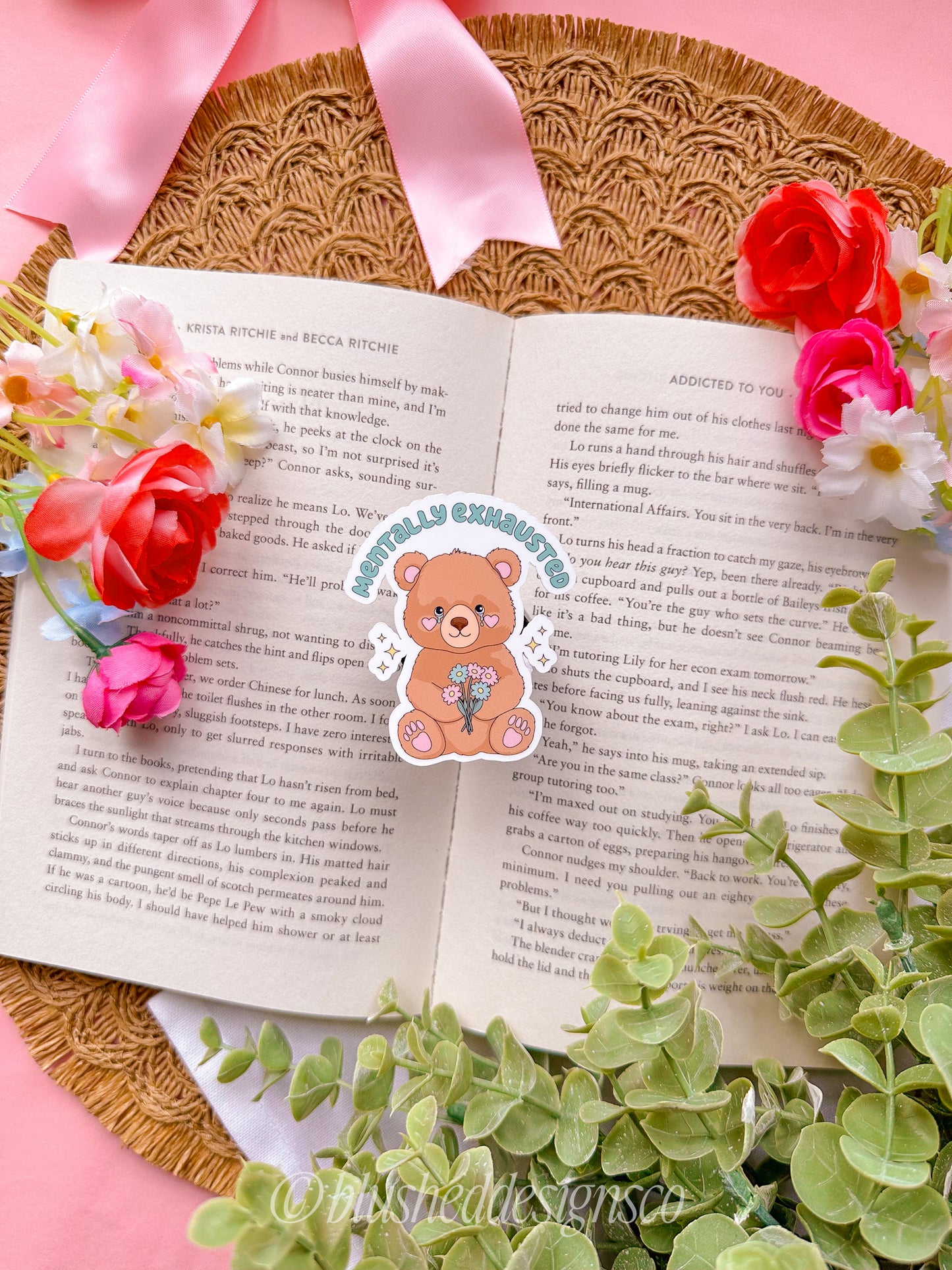 Mentally Exhausted Vinyl Sticker