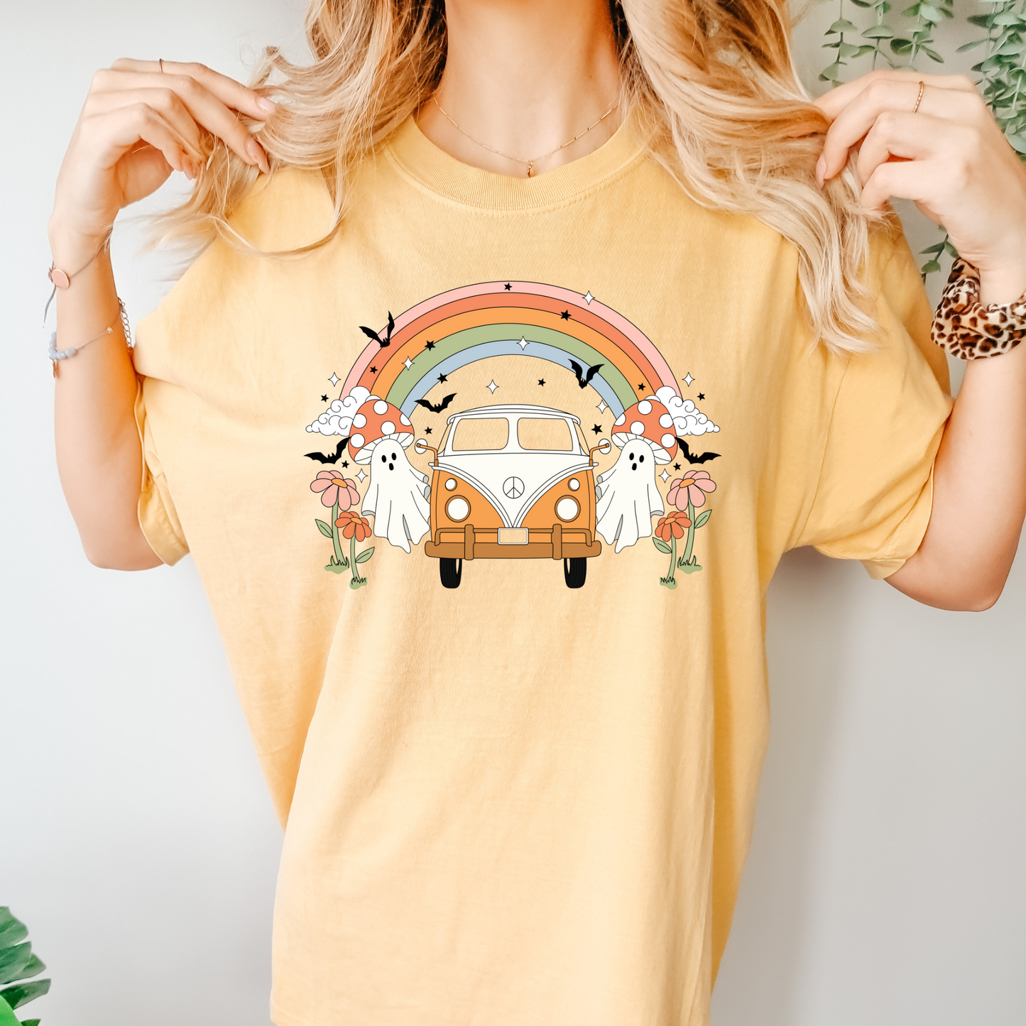 Hippie Van and Ghosties Tee (Comfort Colours)
