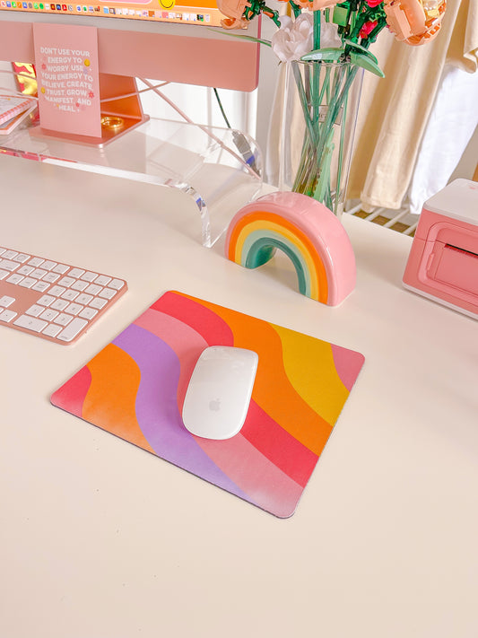 Rainbow Swirl Mousepad