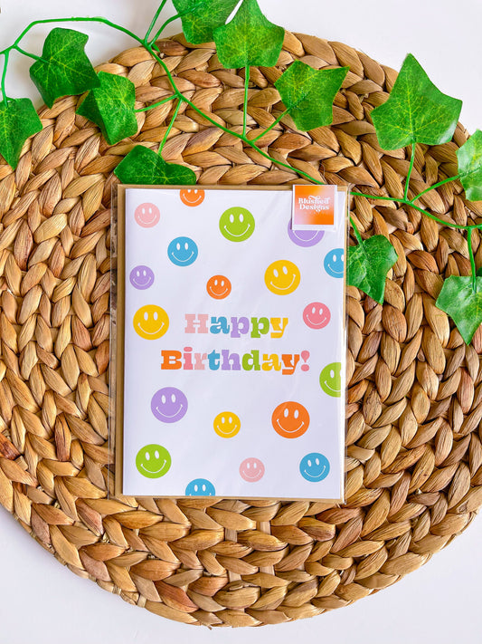 Happy Birthday Card with Kraft Envelope