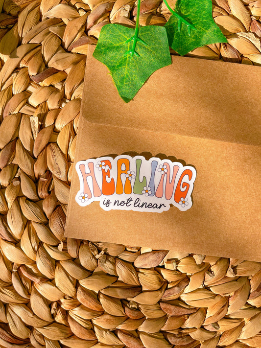 Healing is Not Linear Vinyl Sticker