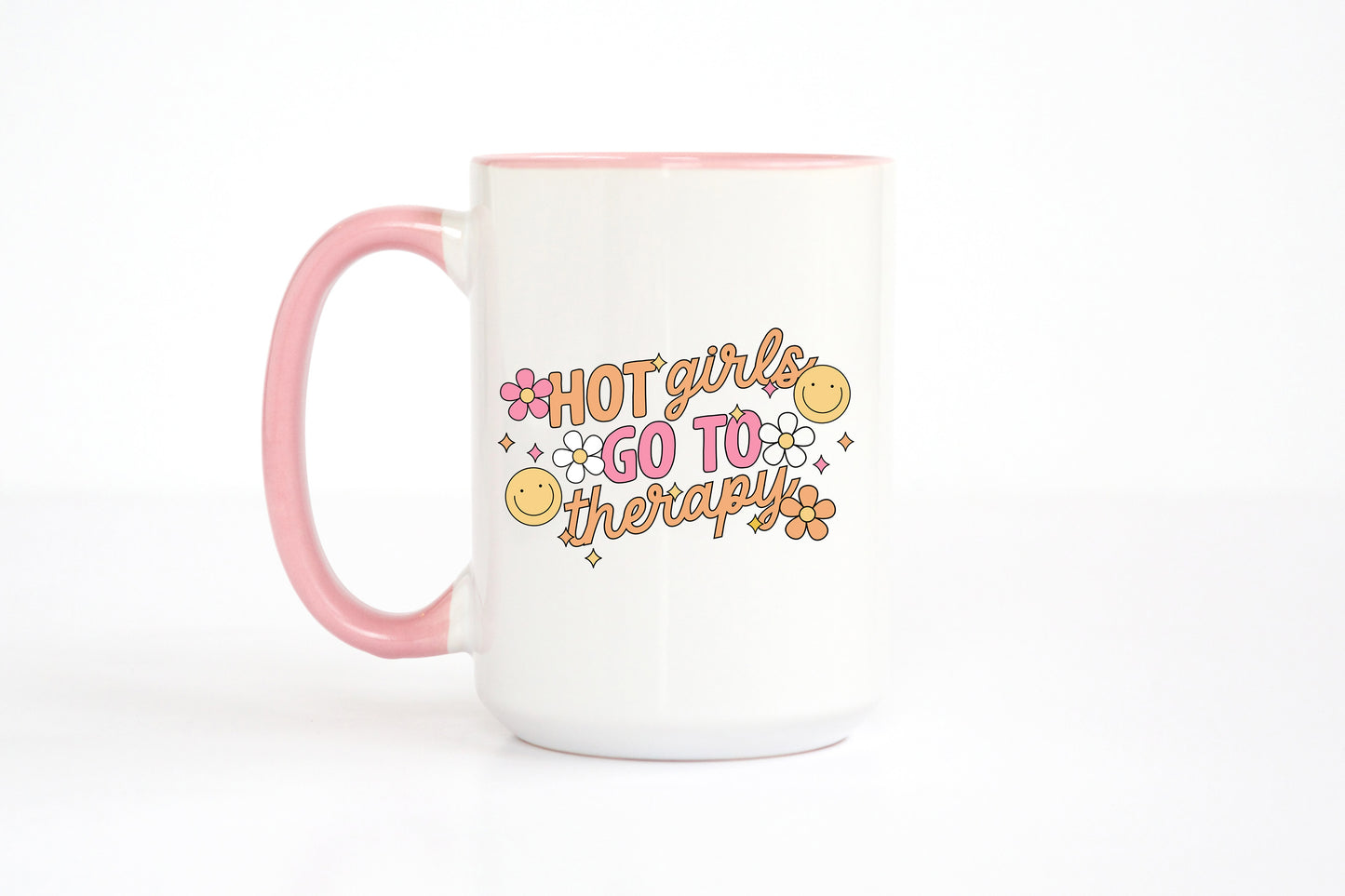 Hot Girls Go to Therapy Ceramic 15oz Mug