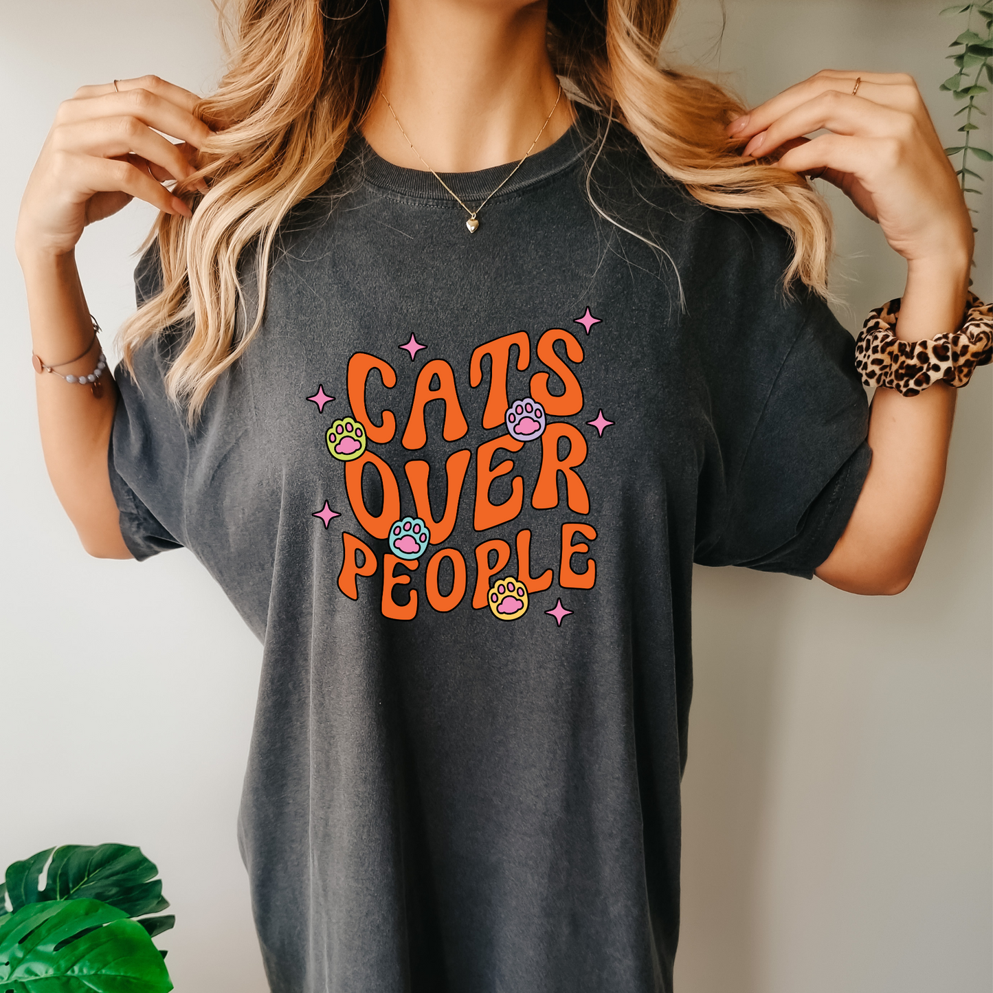 Cats Over People Tee (Comfort Colours)