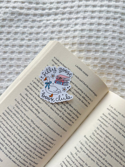 Silly Goose Book Club Vinyl Sticker