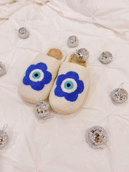 Evil Eye Daisy Slippers