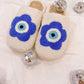 Evil Eye Daisy Slippers