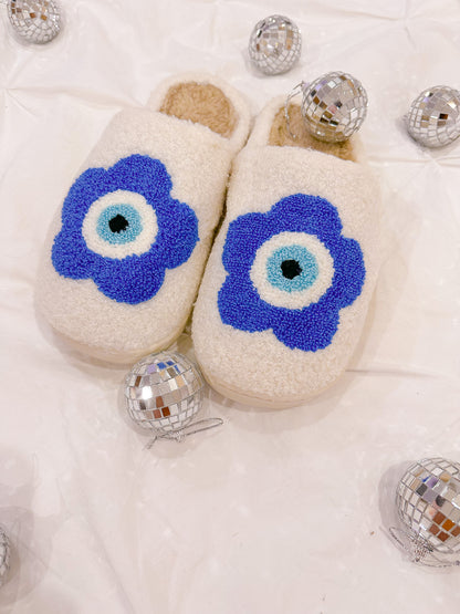 Evil Eye Daisy Slippers