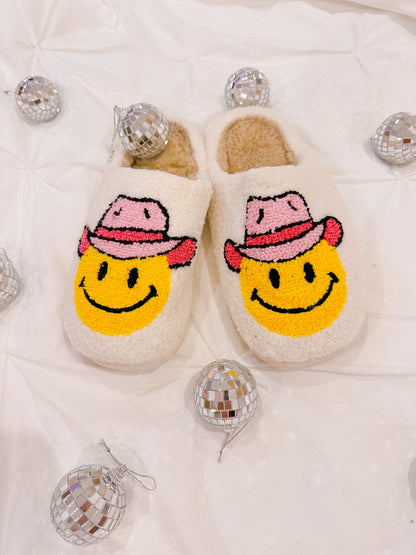 Cowgirl Happy Slippers