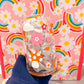 Groovy Mushroom & Rainbows Glass Cup