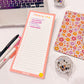 Happy Checker Shopping List Notepad