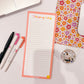 Happy Checker Shopping List Notepad