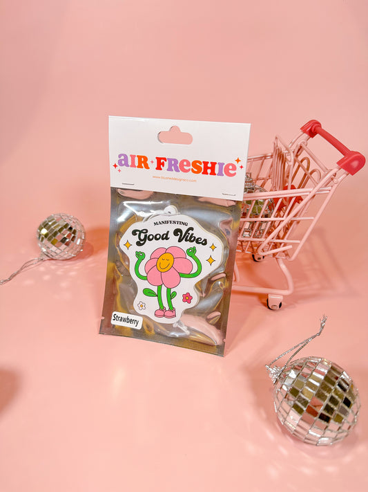 Manifesting Good Vibes Air Freshener (Strawberry Scent)