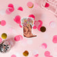 Groovy Cowboy Boots Vinyl Sticker