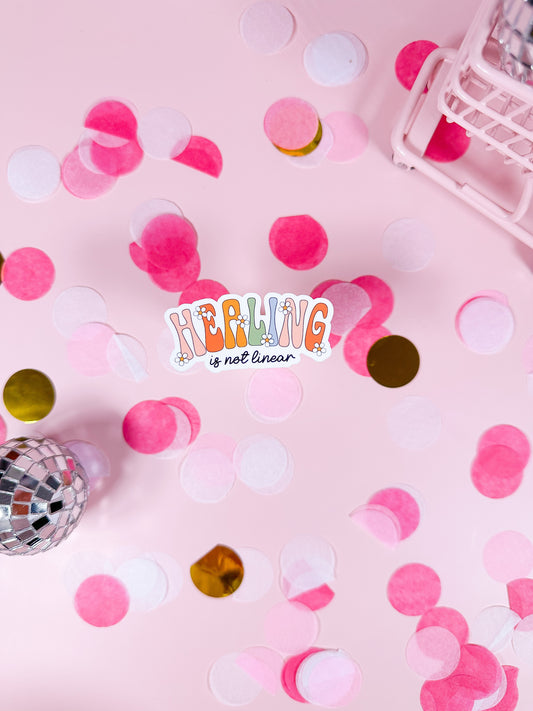 Healing is Not Linear Vinyl Sticker