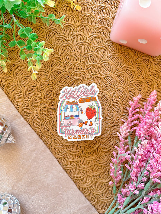 Support Your Local Farmers Market Vinyl Sticker