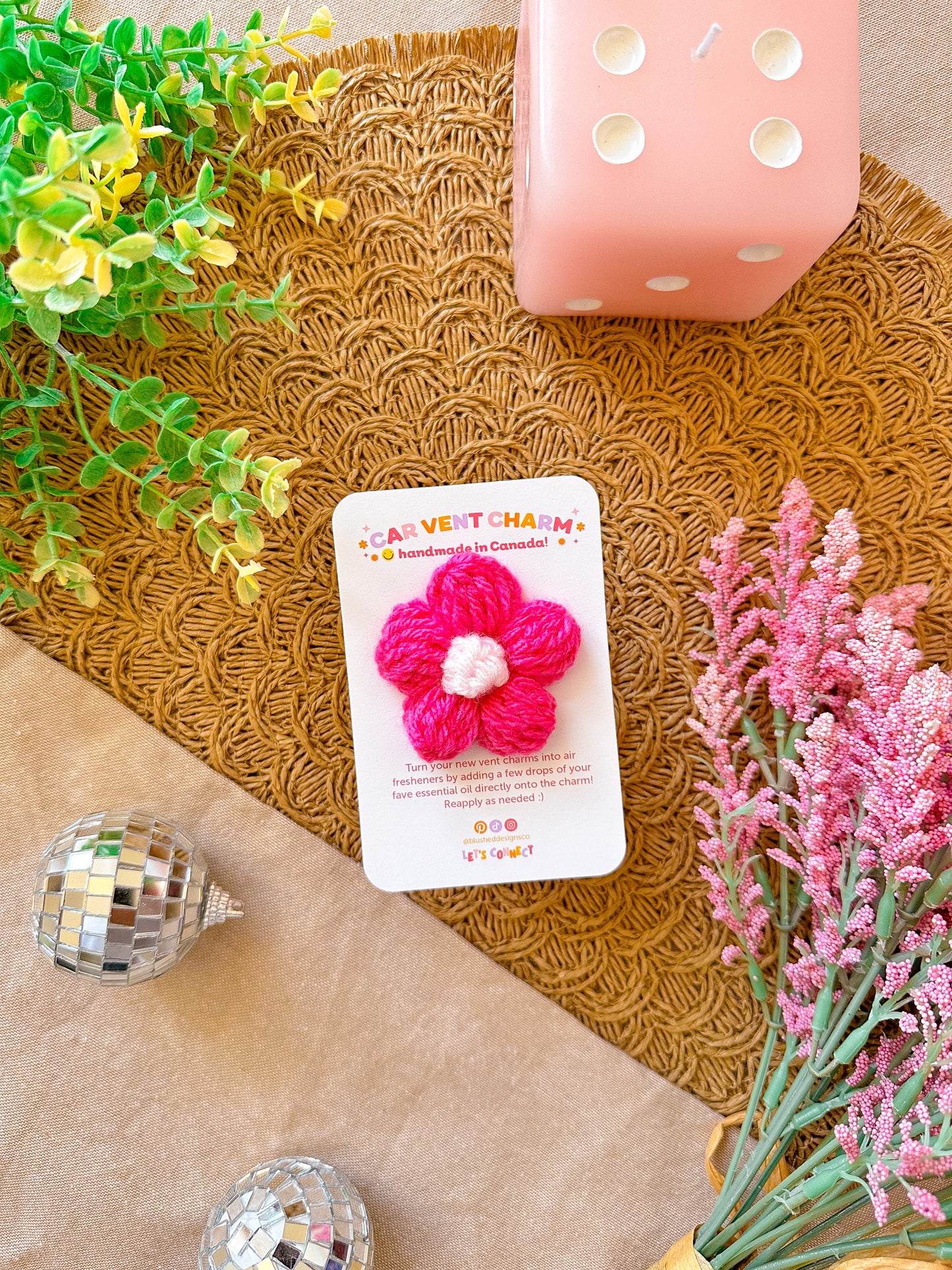Daisy Car Air Vent Clips