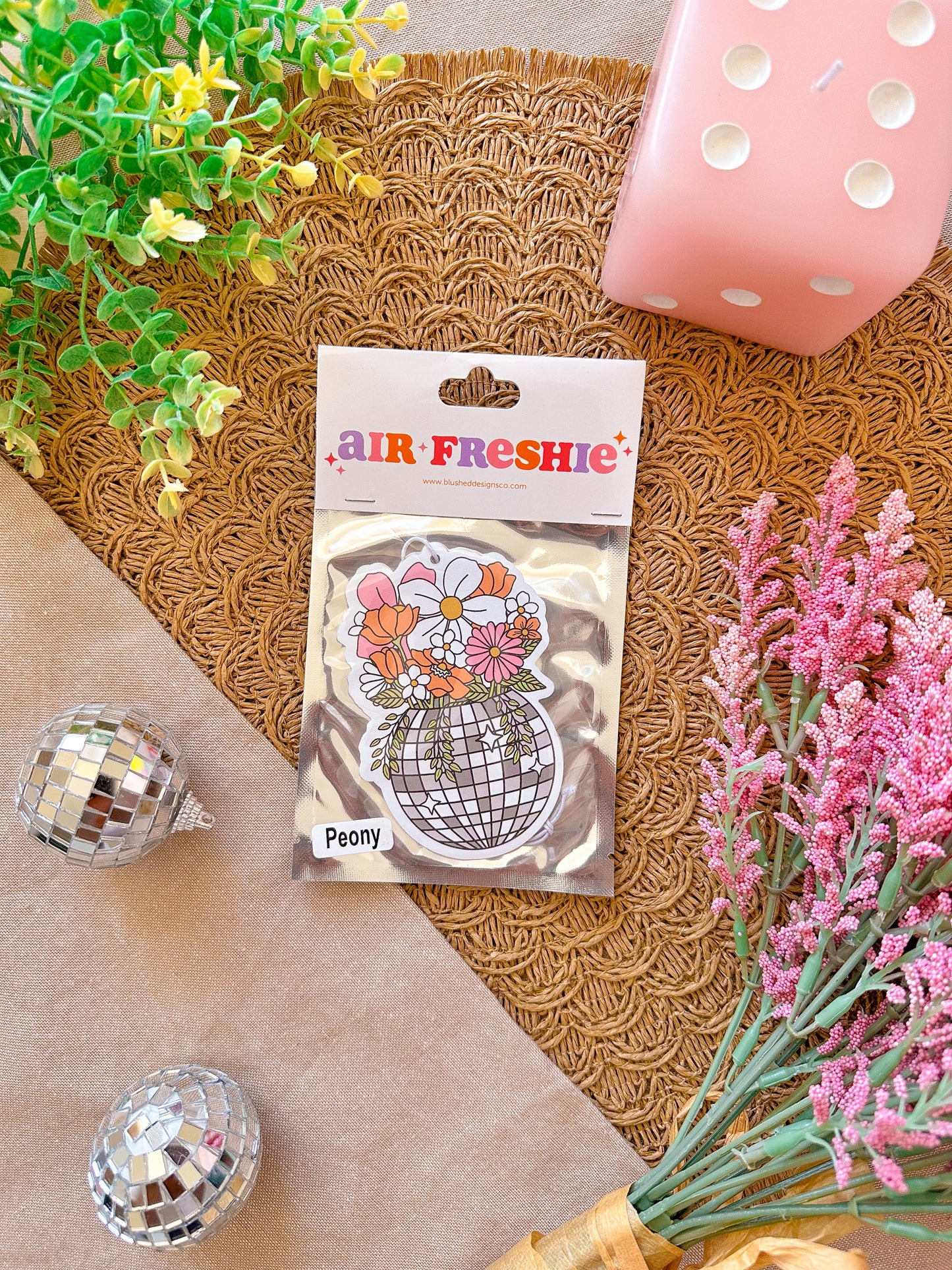 Disco Planter Air Freshener (Peony Scent)