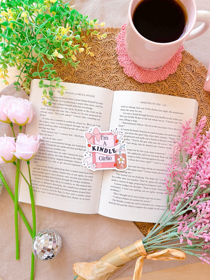 I'm a Kindle Girlie Vinyl Sticker