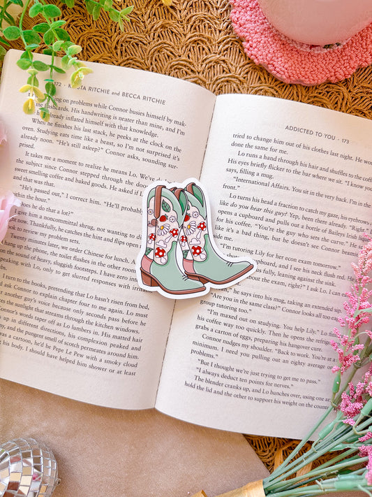 Cottage Cowgirl Vinyl Sticker