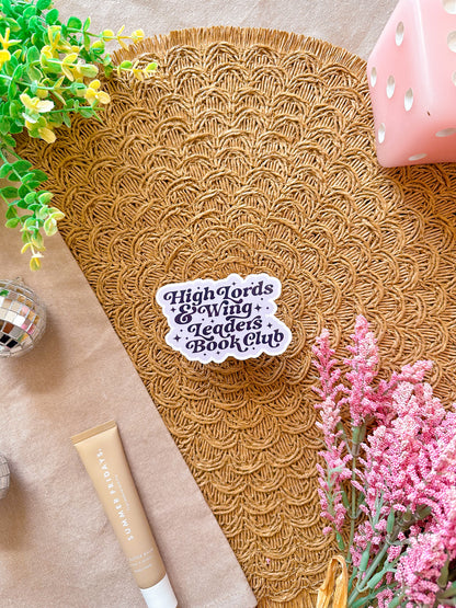 High Lords & Wing Leaders Book Club Vinyl Sticker