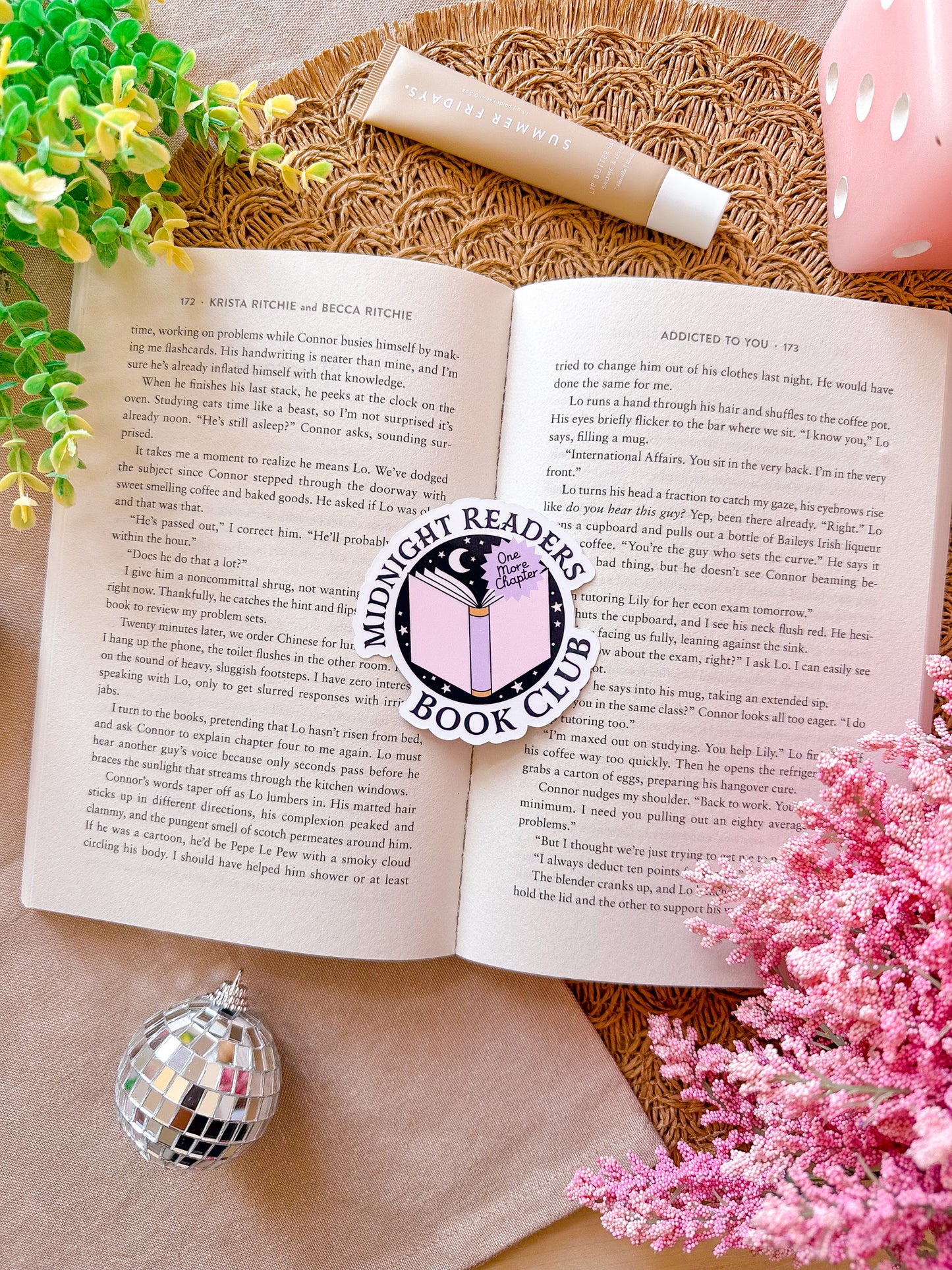 Midnight Readers Book Club Vinyl Sticker