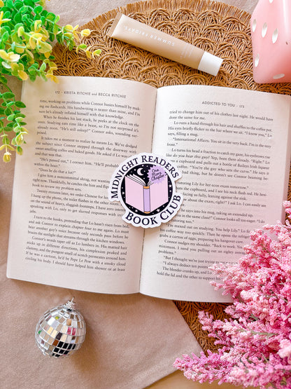 Midnight Readers Book Club Vinyl Sticker