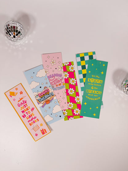Reading Fiction is my Addiction Double-Sided Bookmark