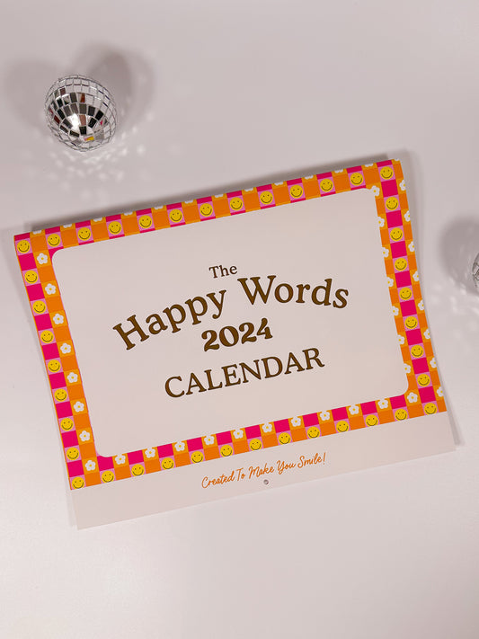 The 2024 Happy Words Wall Calendar