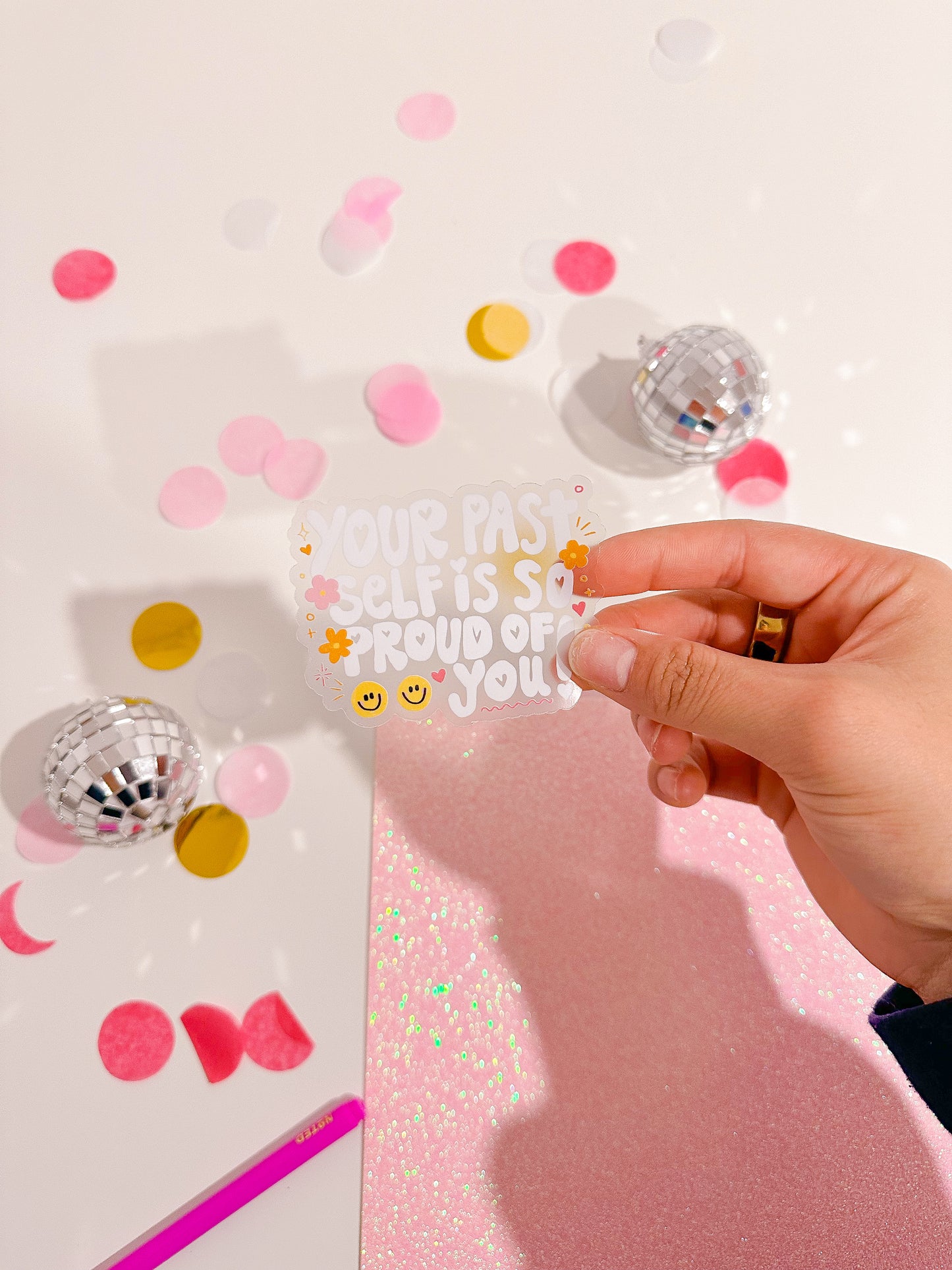 Your Past Self is So Proud of You Vinyl Sticker