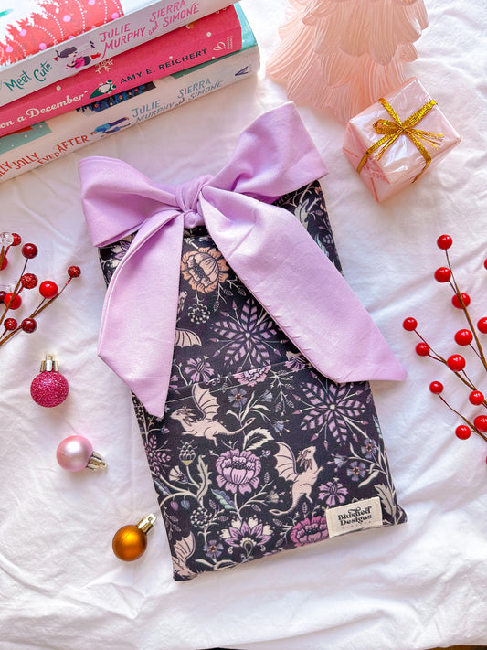 Violet Bow Book Sleeve