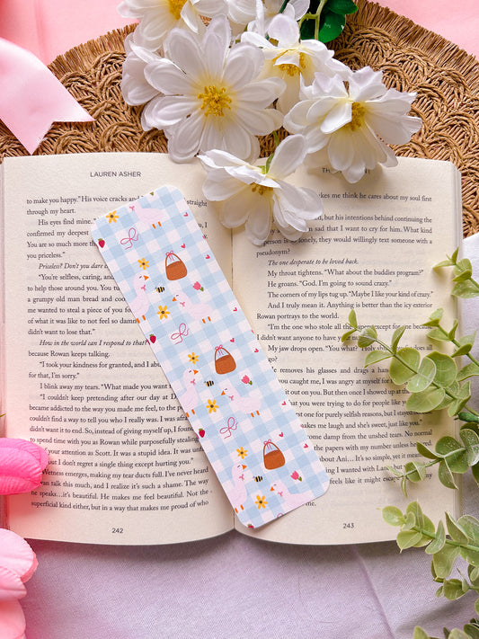 Spring Littles Linen Bookmark