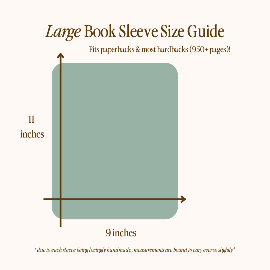 Vintage Florals & Bows Large Book Sleeve