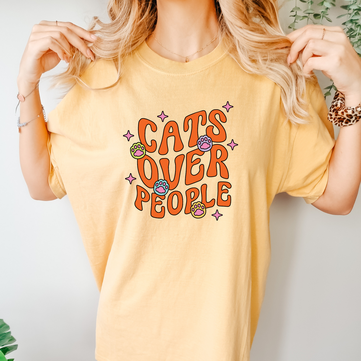Cats Over People Tee (Comfort Colours)
