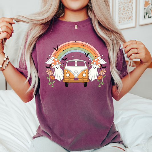 Hippie Van and Ghosties Tee (Comfort Colours)