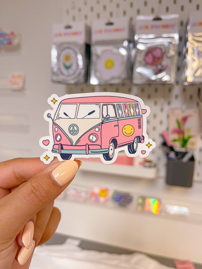 Groovy Van Vinyl Sticker