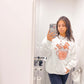 Merry & Bright White Crewneck