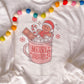Merry & Bright White Crewneck